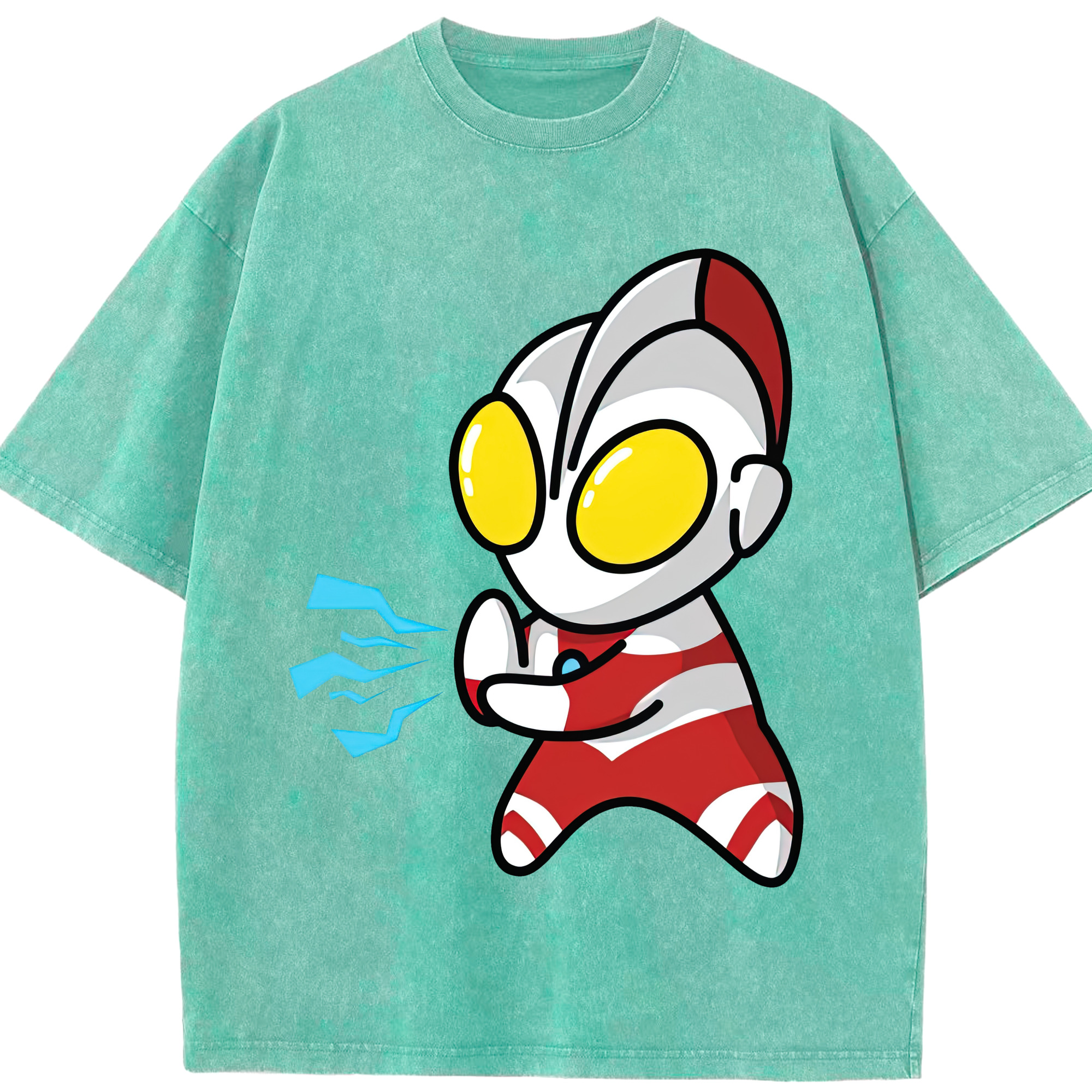 （画像用） ウルトラマン Ultraman 綿100% ヴィンテージ風 半袖Tシャツ（フロントプリント）